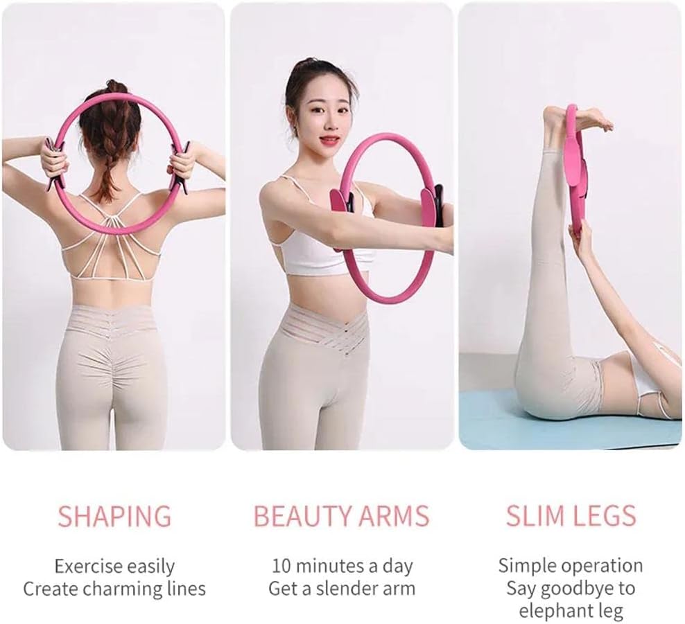 Pilates Ring Yoga Magic Circle – Dual Grip Resistance Ring for Home Workout
