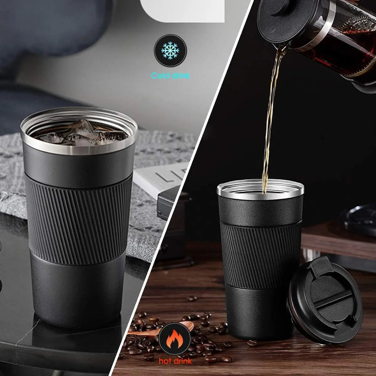 Stainless Steel Coffee Mug with lid