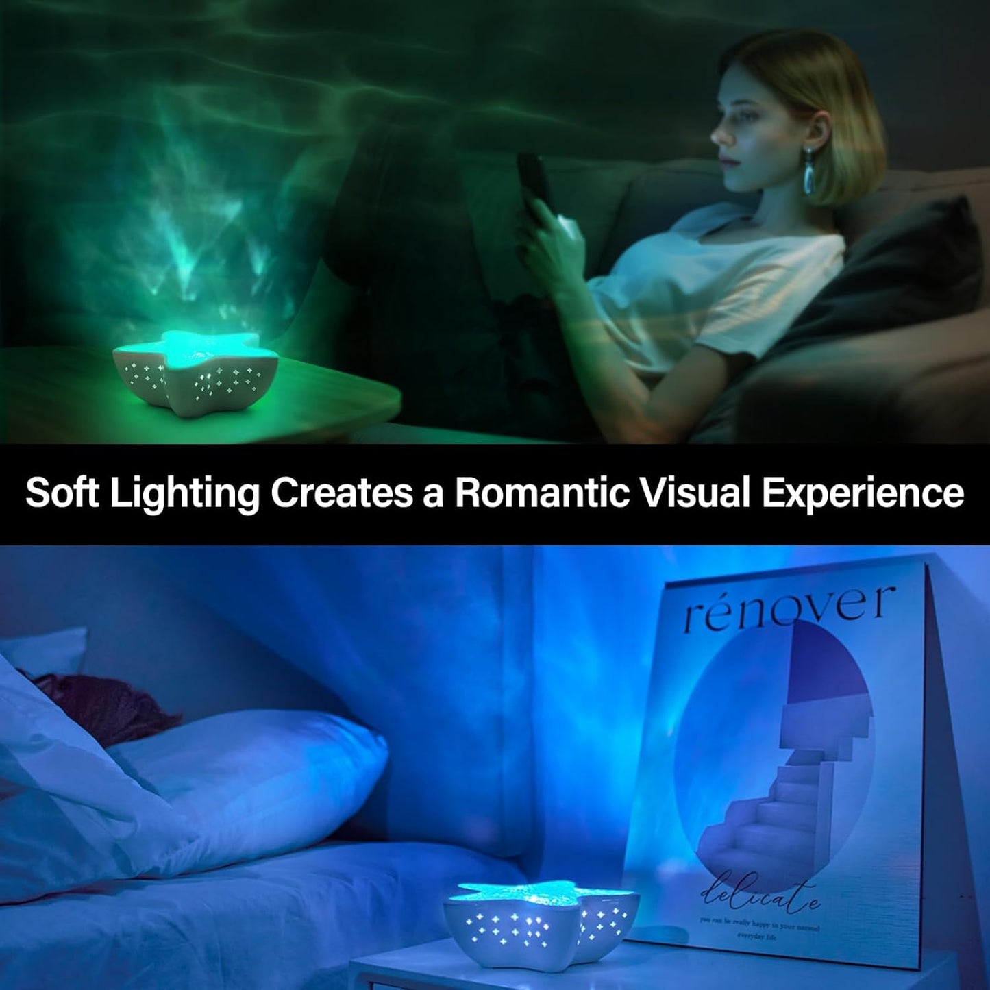 Starfish Ocean Lamp - Ceiling Wave Projector