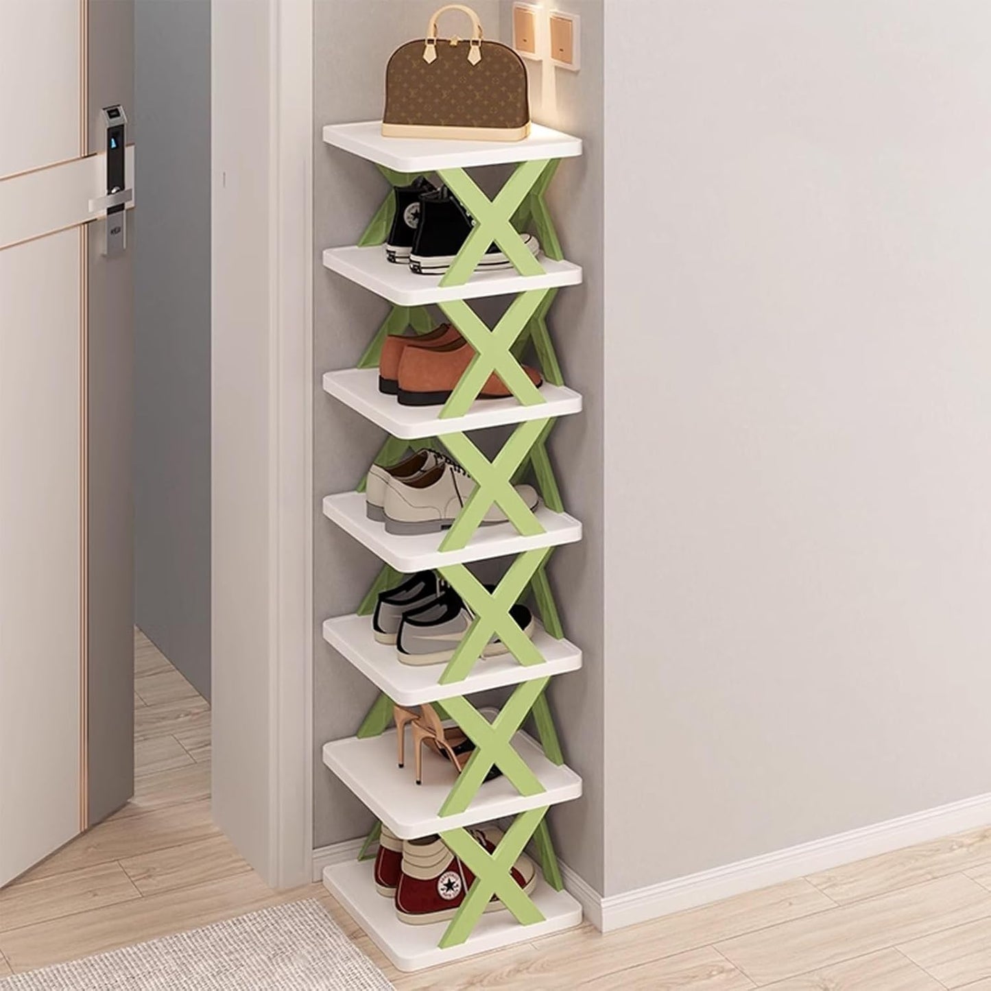 X Shape Shoe Rack