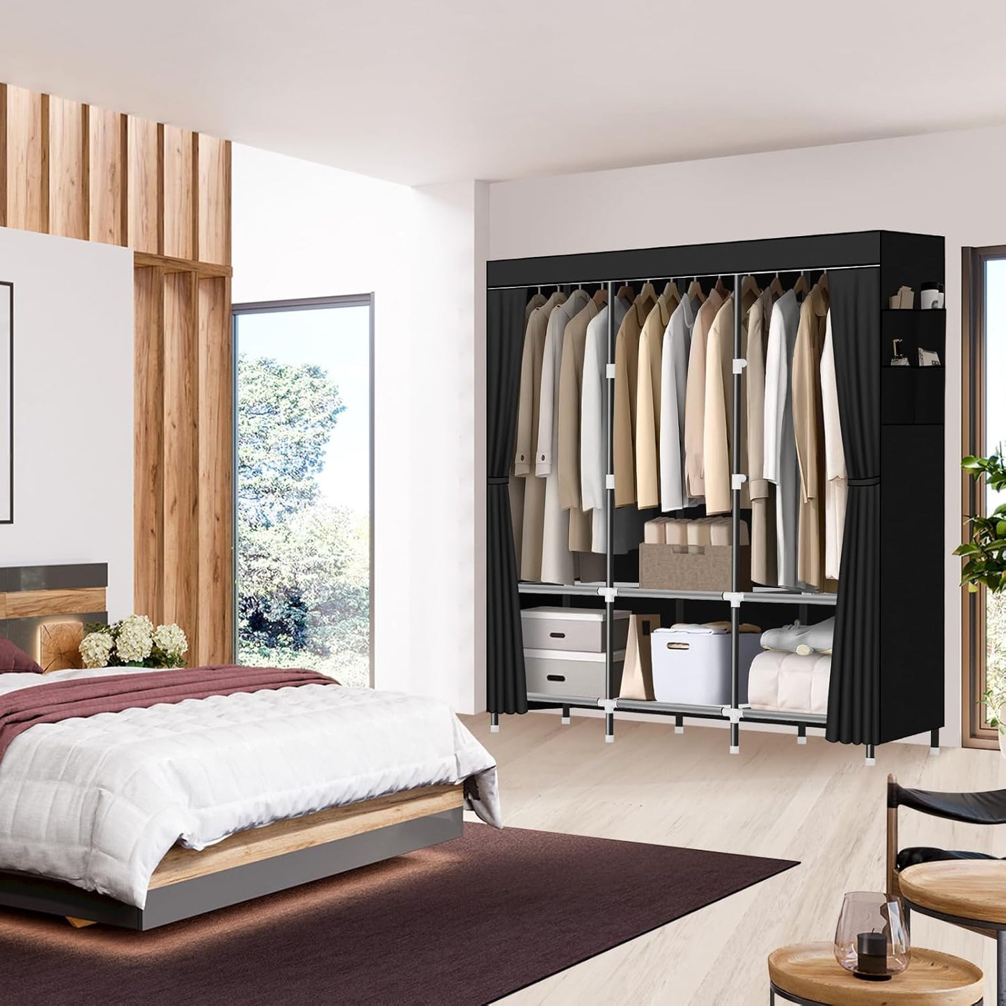 3 Door Foldable Wardrobe