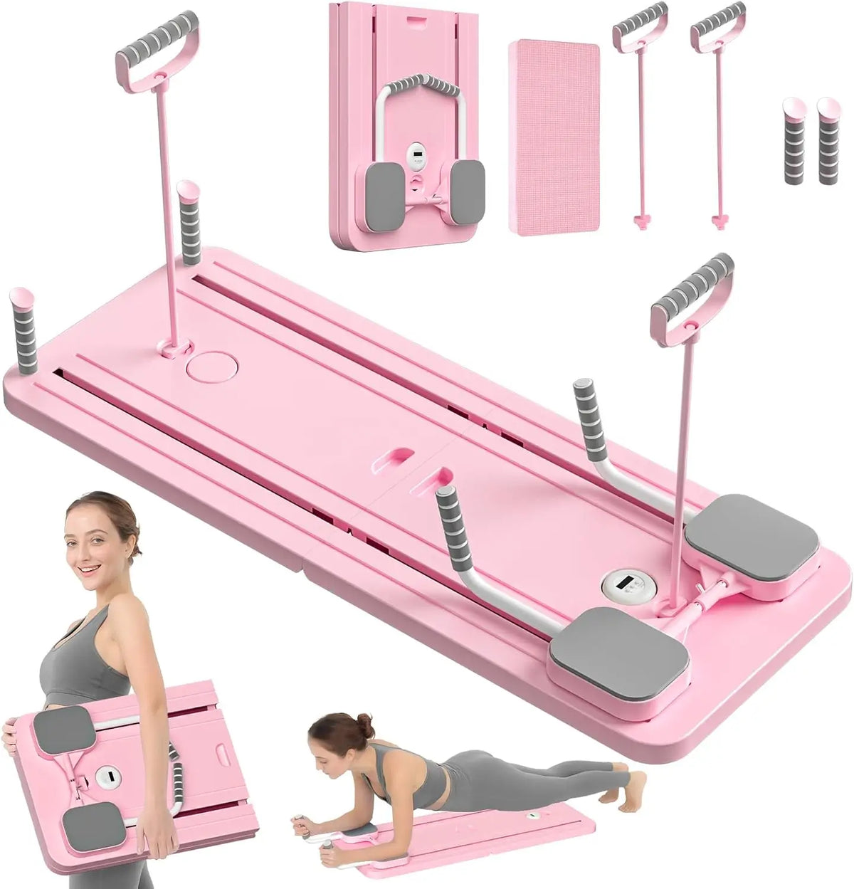 Portable Pilates Reformer Board – Full Body Home Workout Equipment