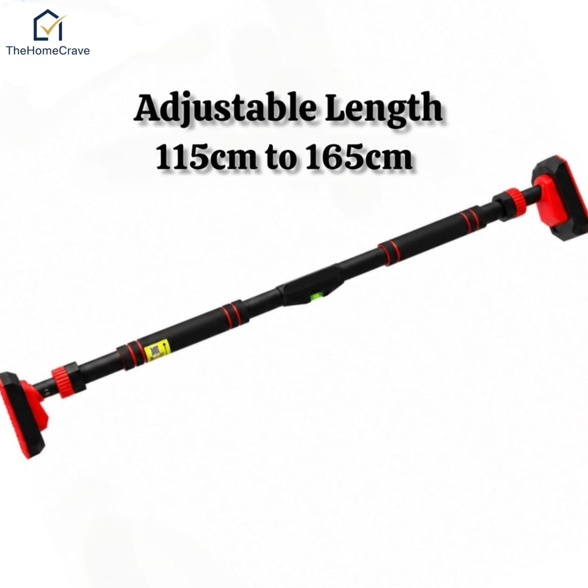 200kg Adjustable Doorway Pull Up Bar – Heavy Duty Home Gym Exercise & Chin Up Bar for Kids & Adults