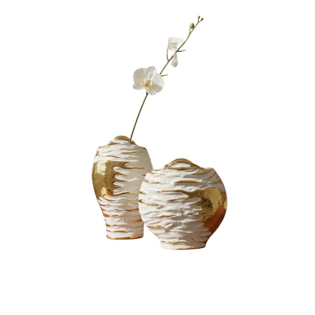 Terra Eclipse Designer Vase Pair