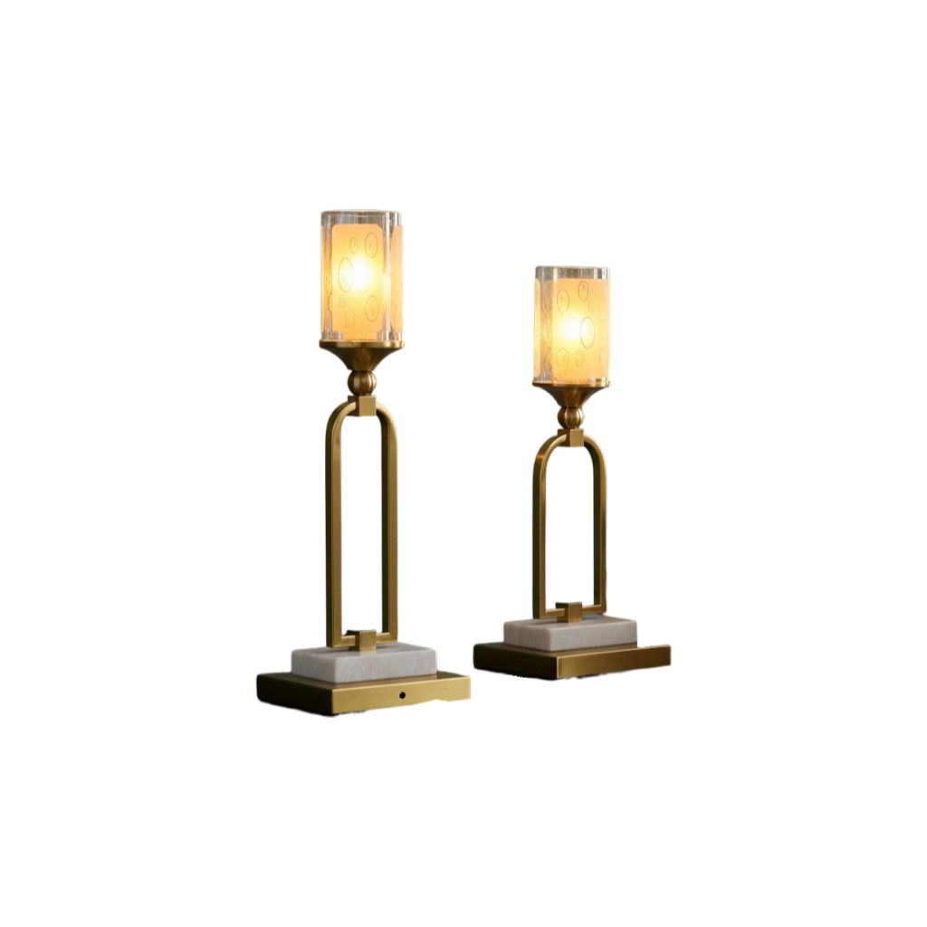 Majestic Metallic Brass Flame Holders