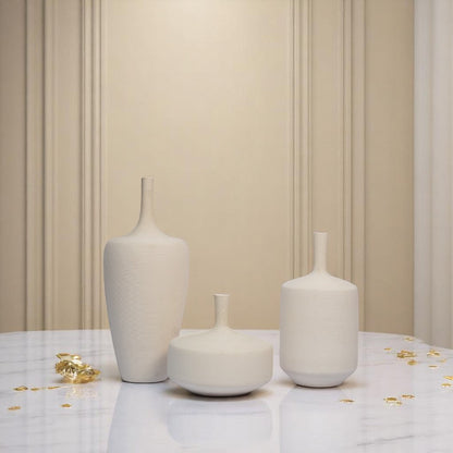 Serena Textured Ceramic Vases