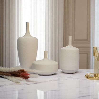 Serena Textured Ceramic Vases