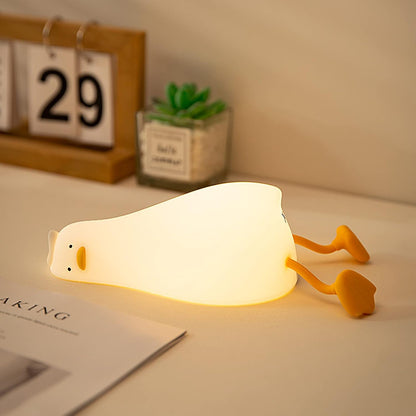 Night Light Cute Duck Silicone Lamp