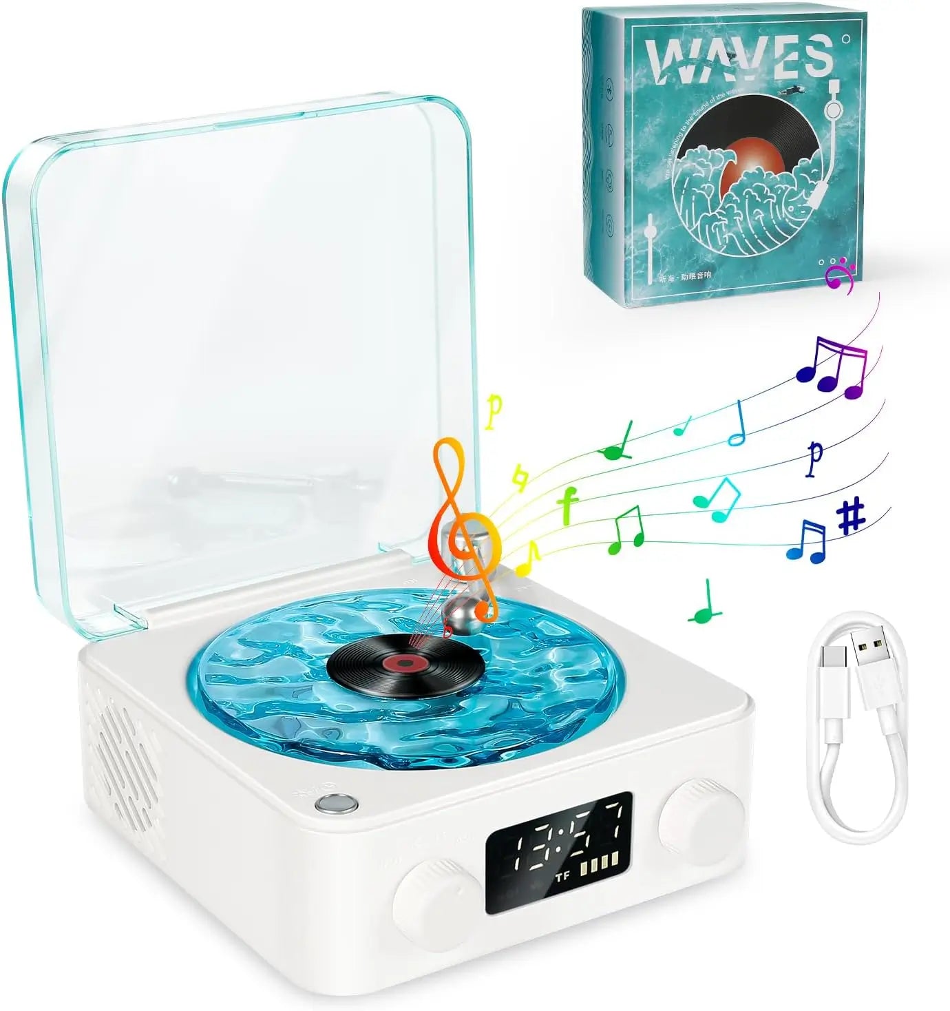 Bluetooth Speaker with Water Ripple