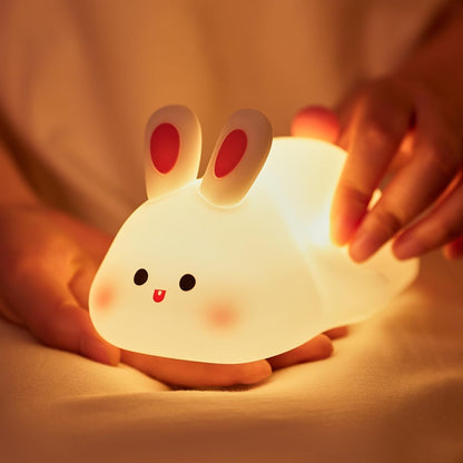 Night Light Cute Rabbit Silicone Lamp