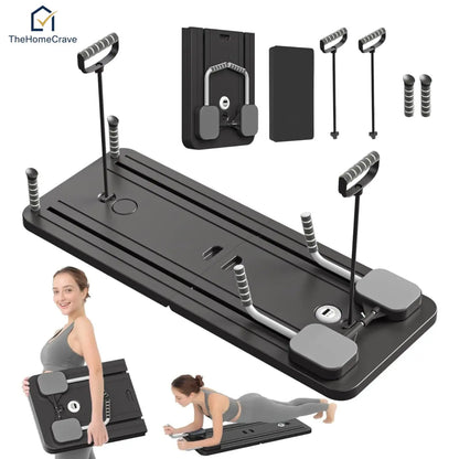 Portable Pilates Reformer Board – Full Body Home Workout Equipment