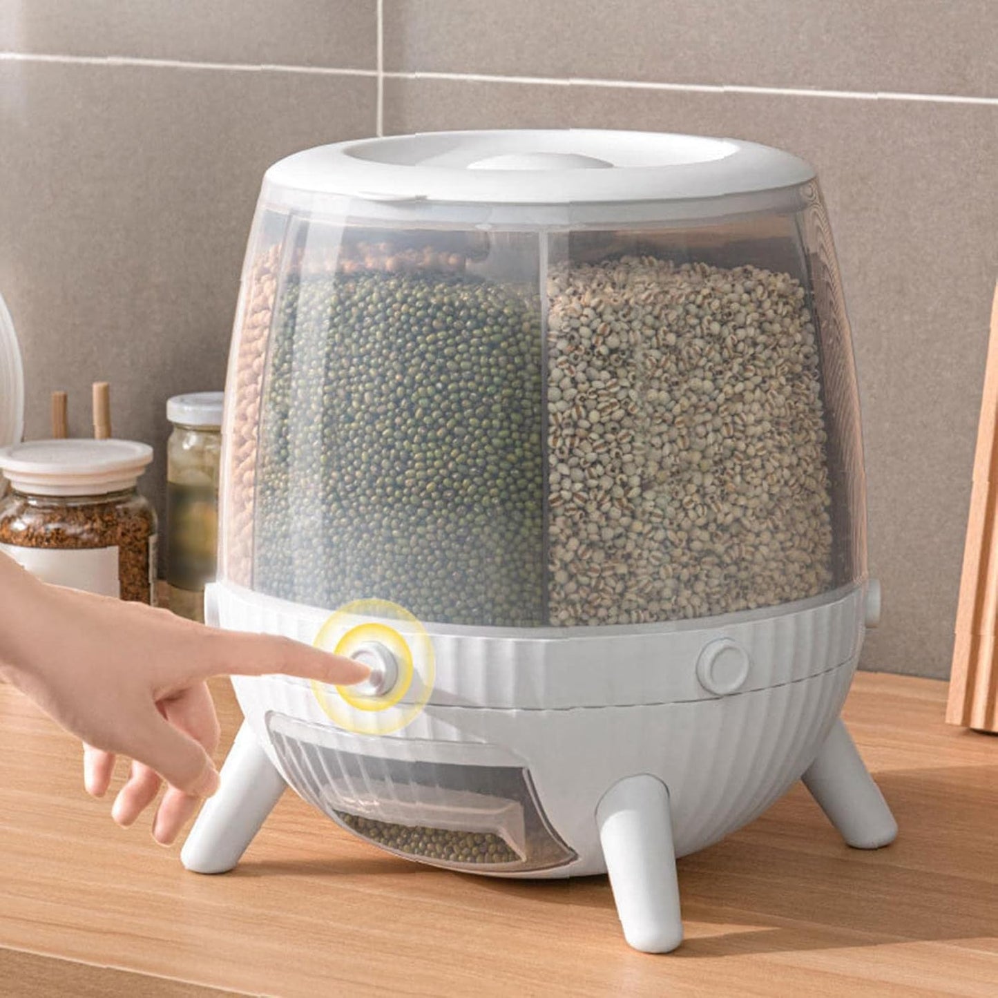 6 in 1 6Kg Countertop Cereal Dispenser