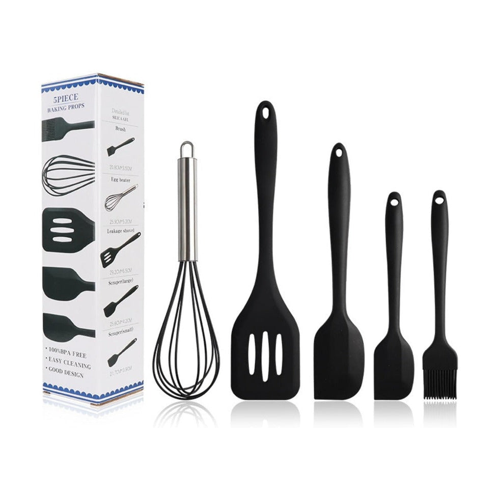 5-Piece Silicone Kitchen Utensil Set