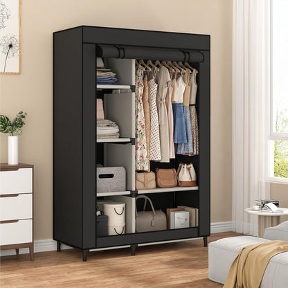 2-Door Foldable Wardrobe - Portable Closet Organizers