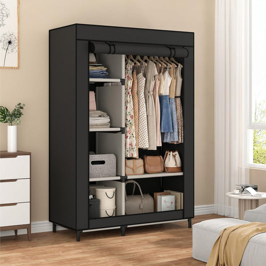 2-Door Foldable Wardrobe - Portable Closet Organizers