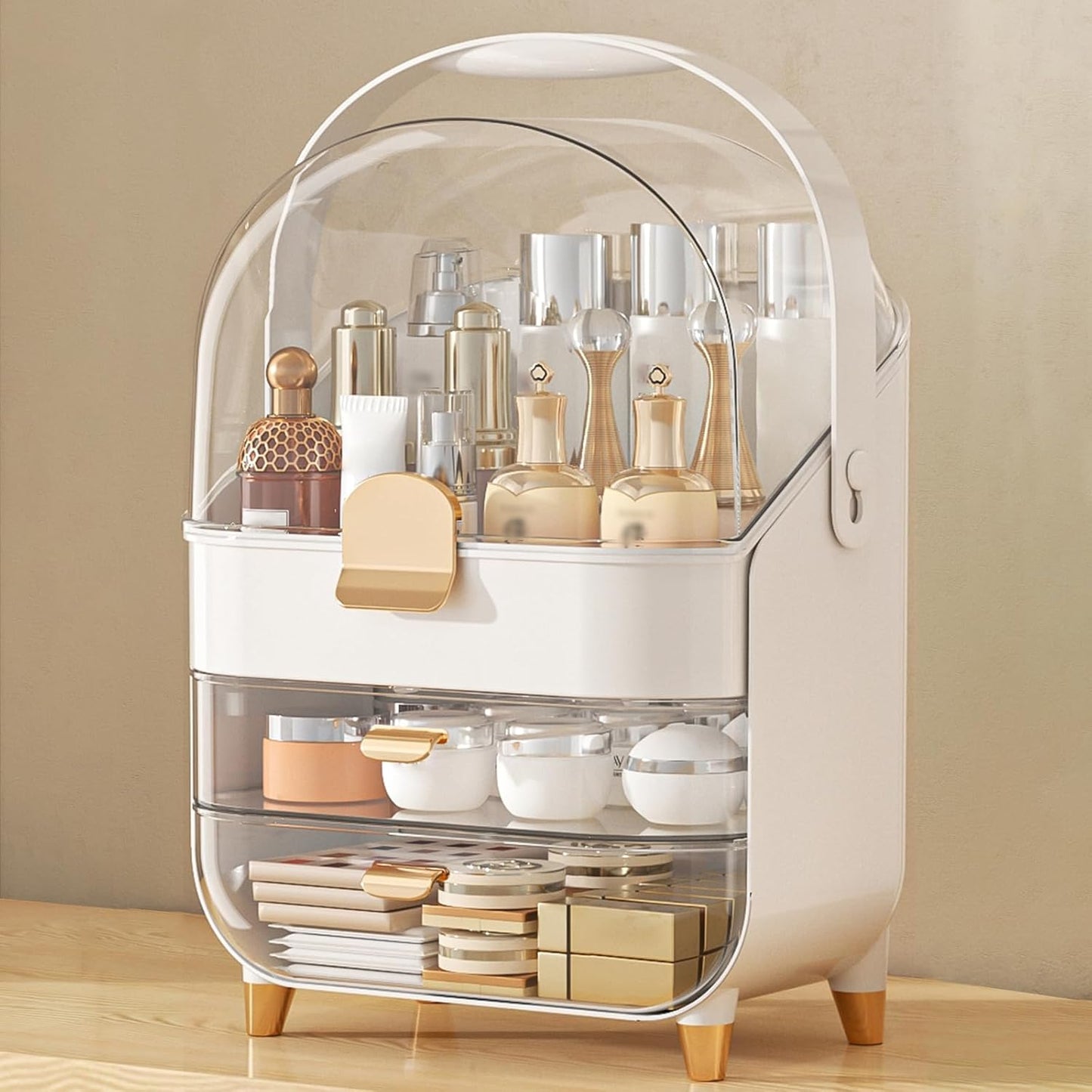 Premium Dustproof Makeup Organizer with Drawers