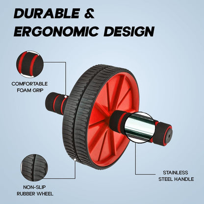 Ab Roller Wheel - Core Strength Exerciser - Home Gym Fitness Roller