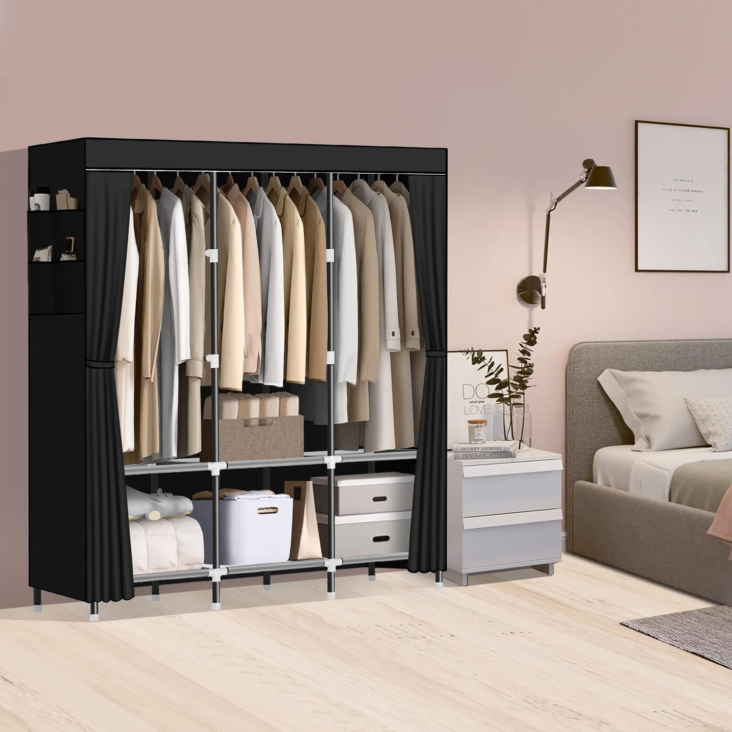3 Door Foldable Wardrobe
