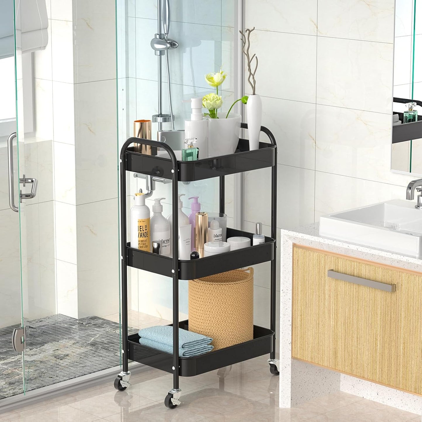 3-Tier Kitchen Storage Trolley