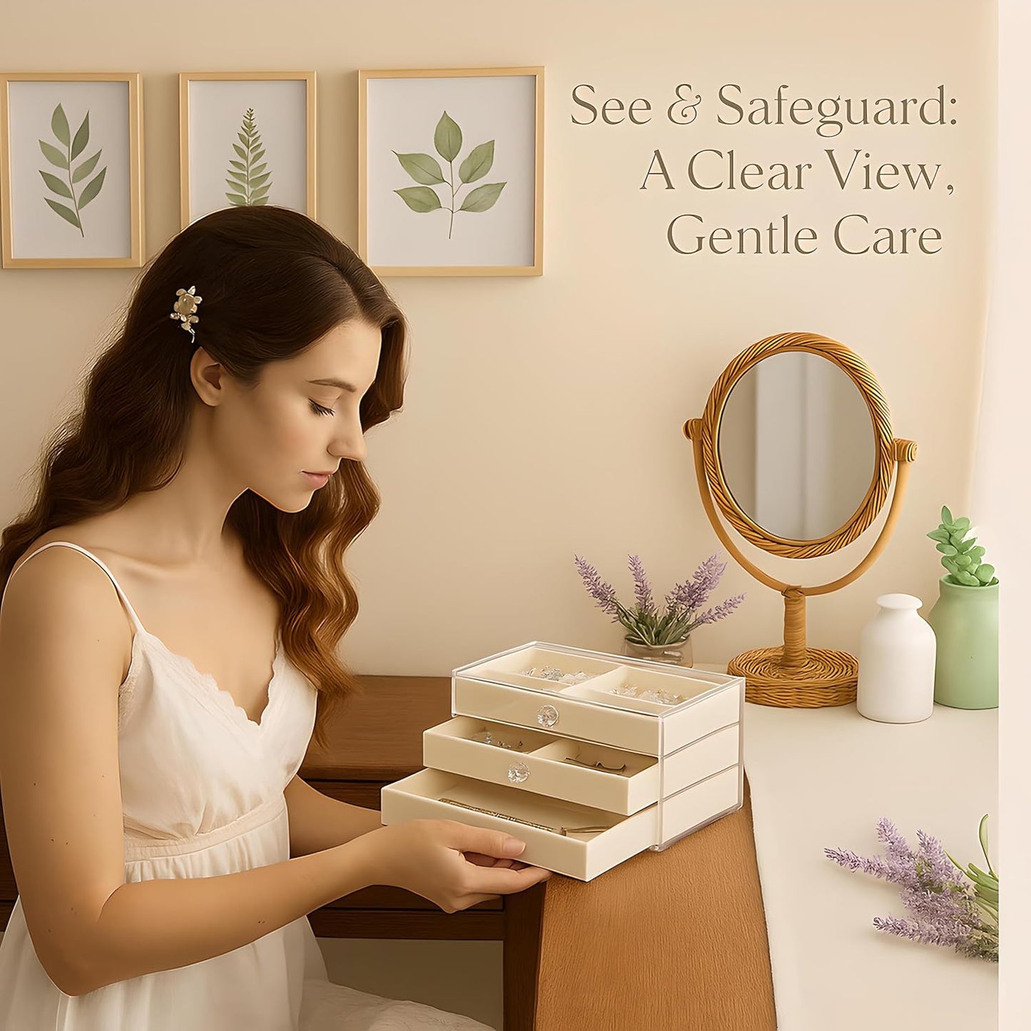 3-Drawer Acrylic Jewellery Organzier