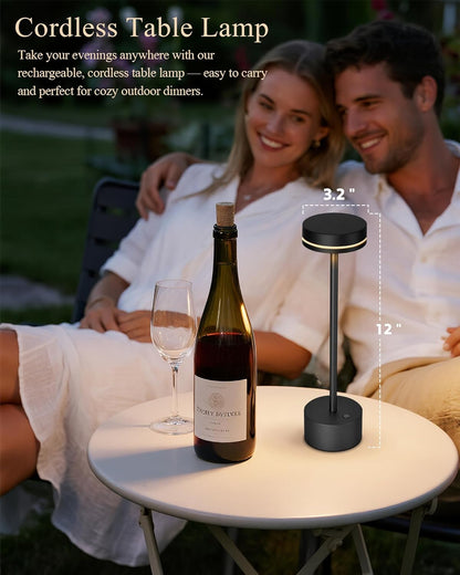 Luxury Metal Table Lamp - Modern Touch Control LED Design