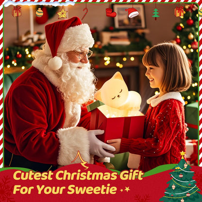 Night Light Cute Cat Silicone Lamp