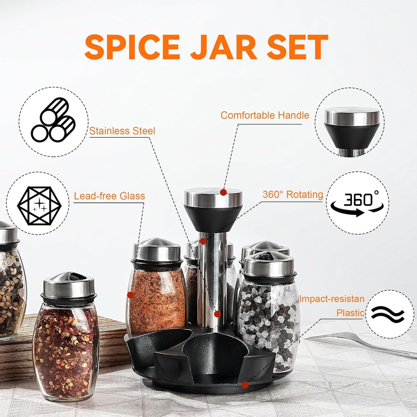 6 bottle spice rack