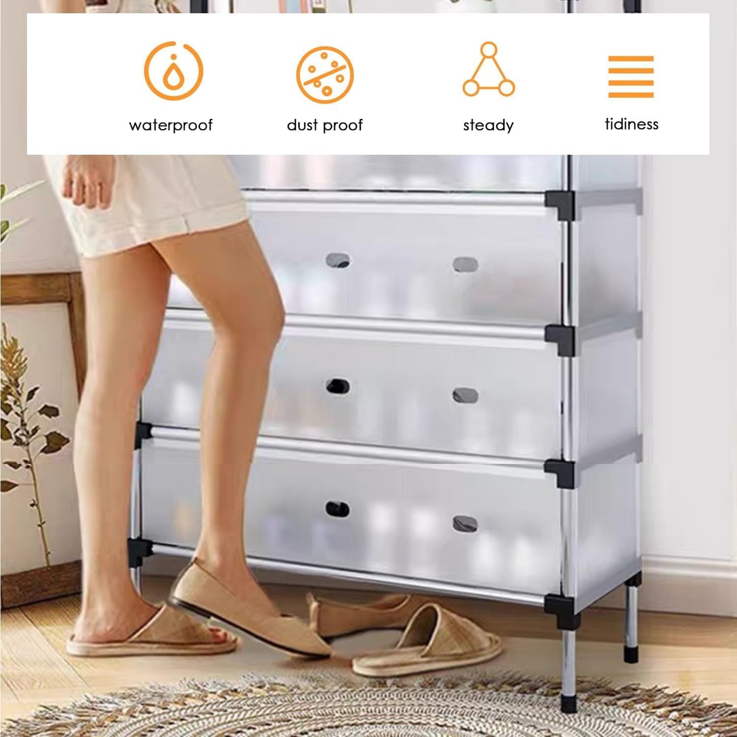 Dust Proof Shoe Rack