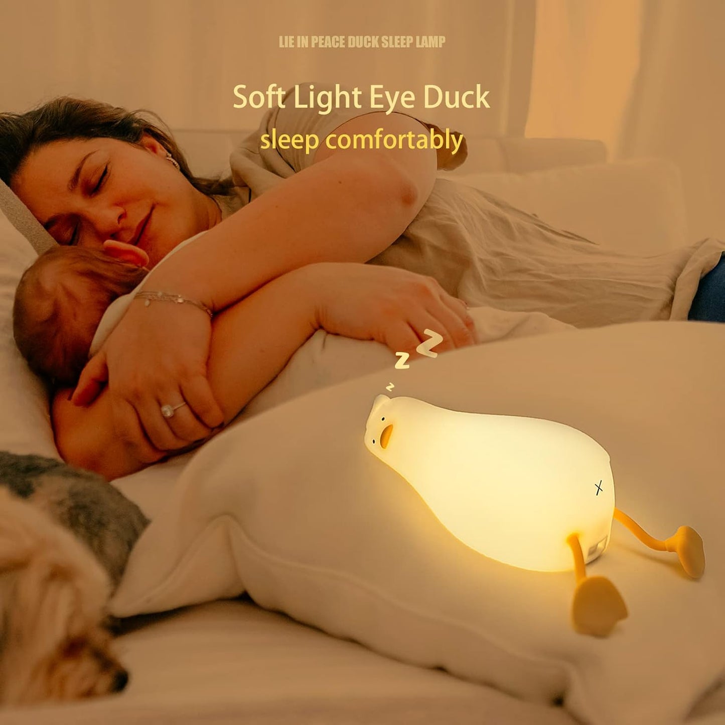 Night Light Cute Duck Silicone Lamp