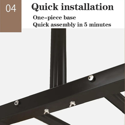Metal Clothing Rack Double Pole