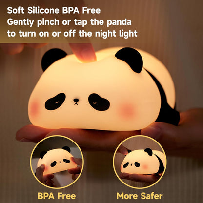 Night Light Cute Panda Silicon Lamp