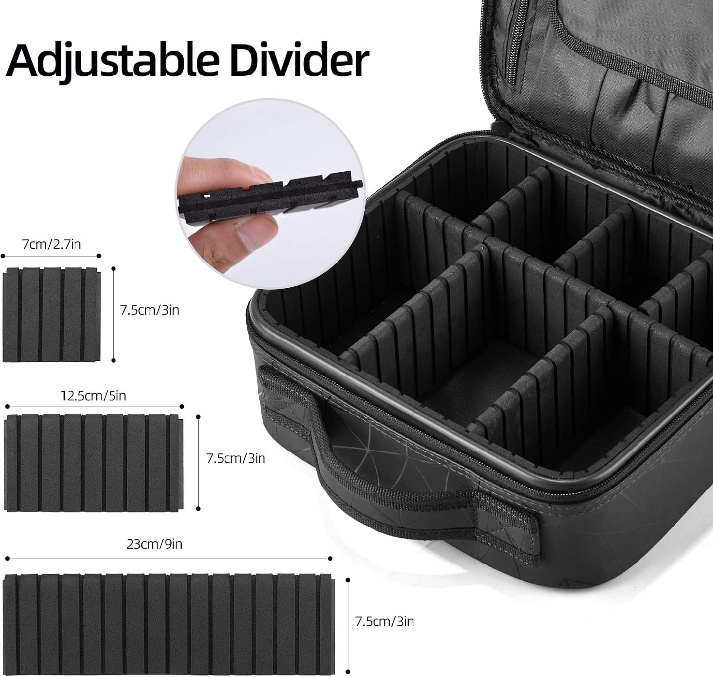 Diamond Cut Cosmetics Bag For Makeup