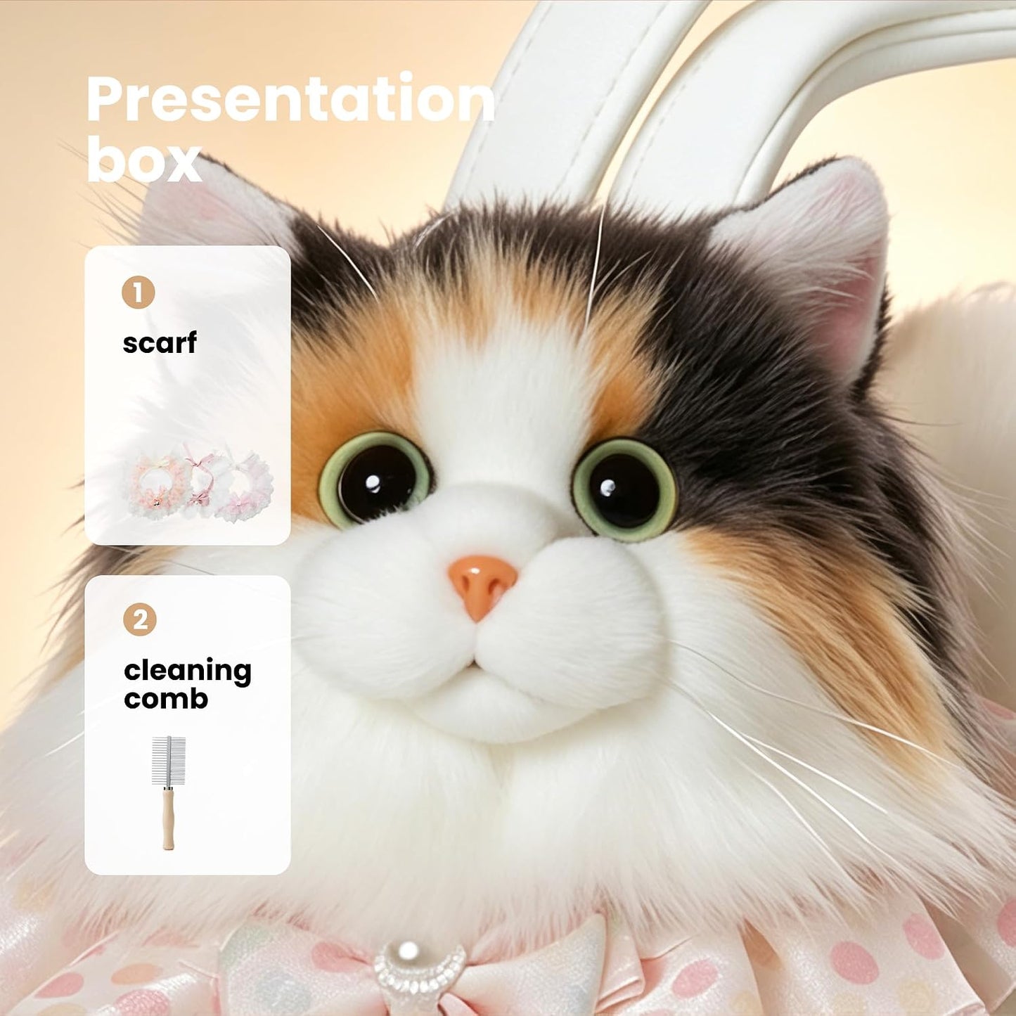 Kawaii Cat Plush Backpack – Cute & Fluffy Kitty Bag