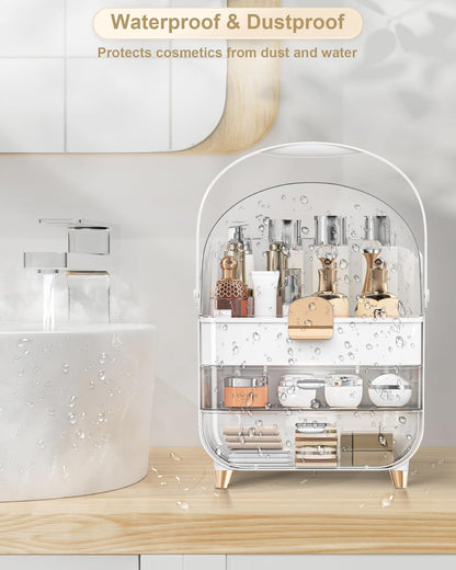 Premium Dustproof Makeup Organizer with Drawers