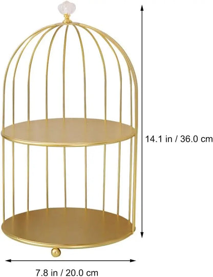 2-Tier Golden Vanity Stand