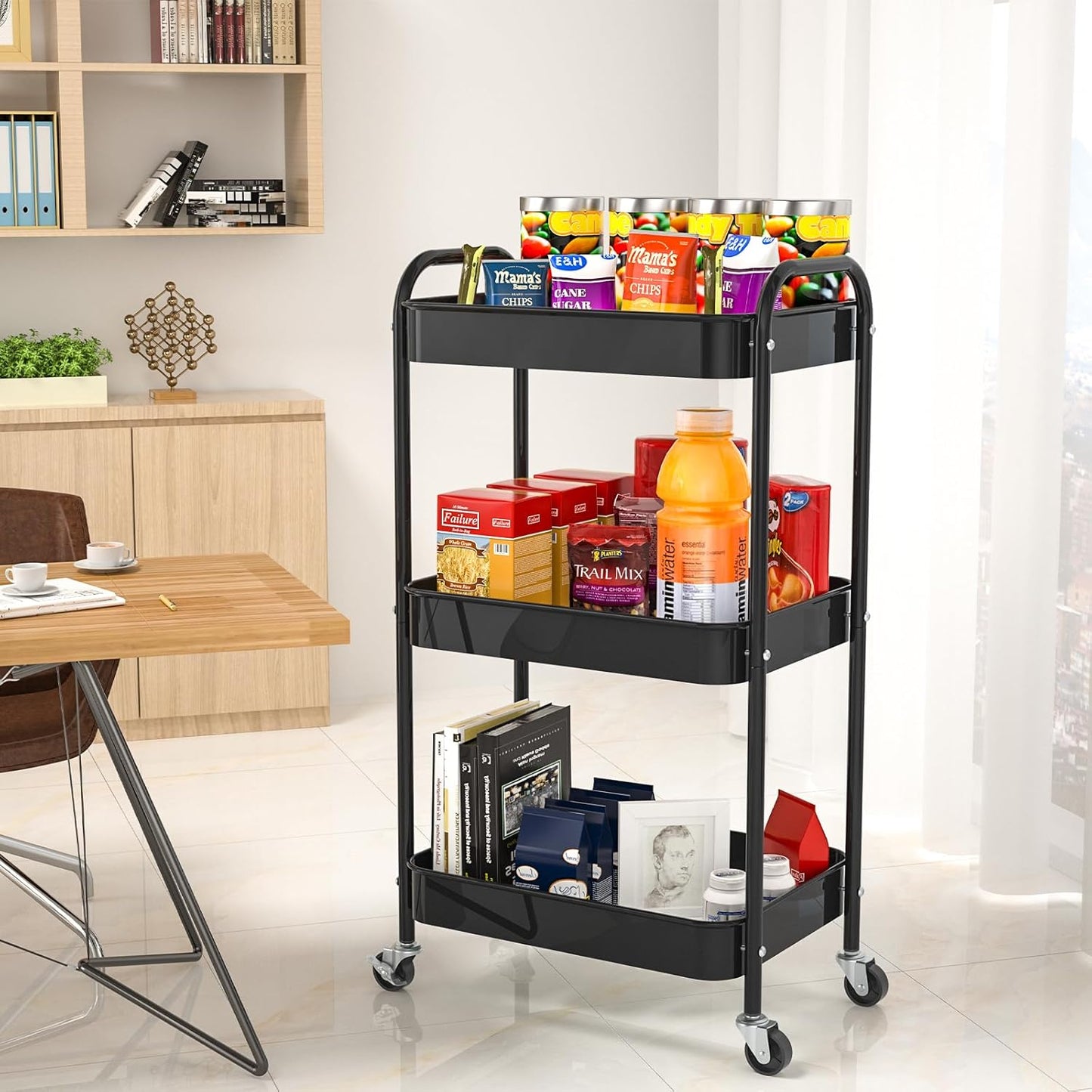 3-Tier Kitchen Storage Trolley