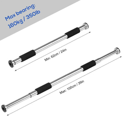 Iron Door Way Gym Bar – Adjustable Pull Up Bar for Doorway