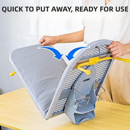 Wall Mount Folding Ironing Board with Iron Holder