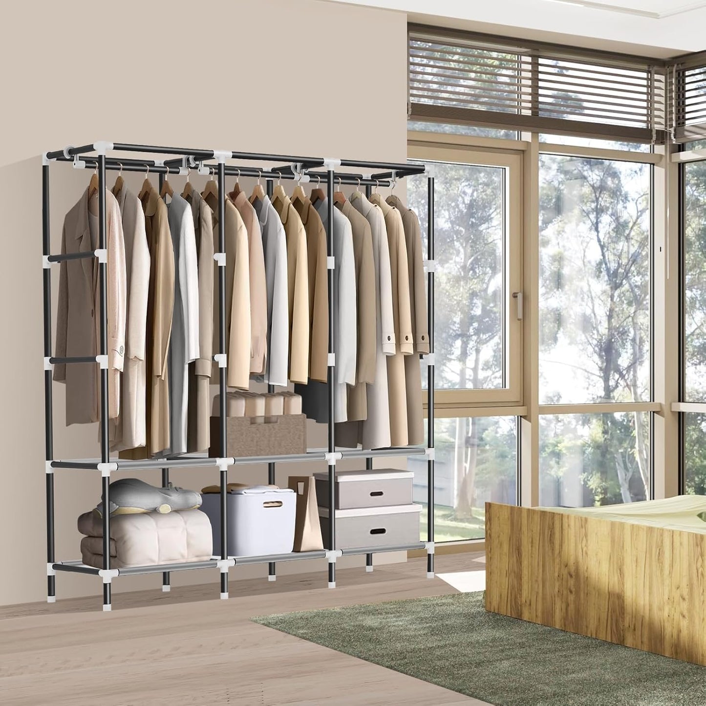 3 Door Foldable Wardrobe