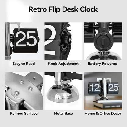 Retro Flip Desk Clock
