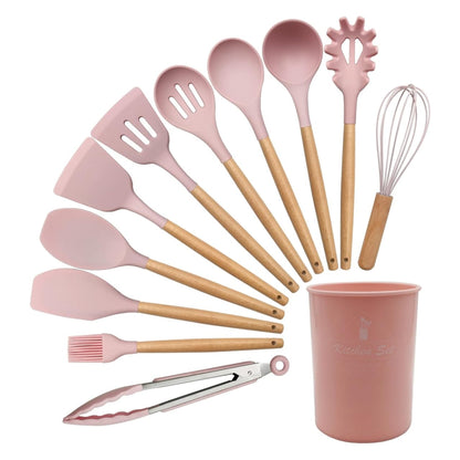 12 Piece Silicone Spoon Set