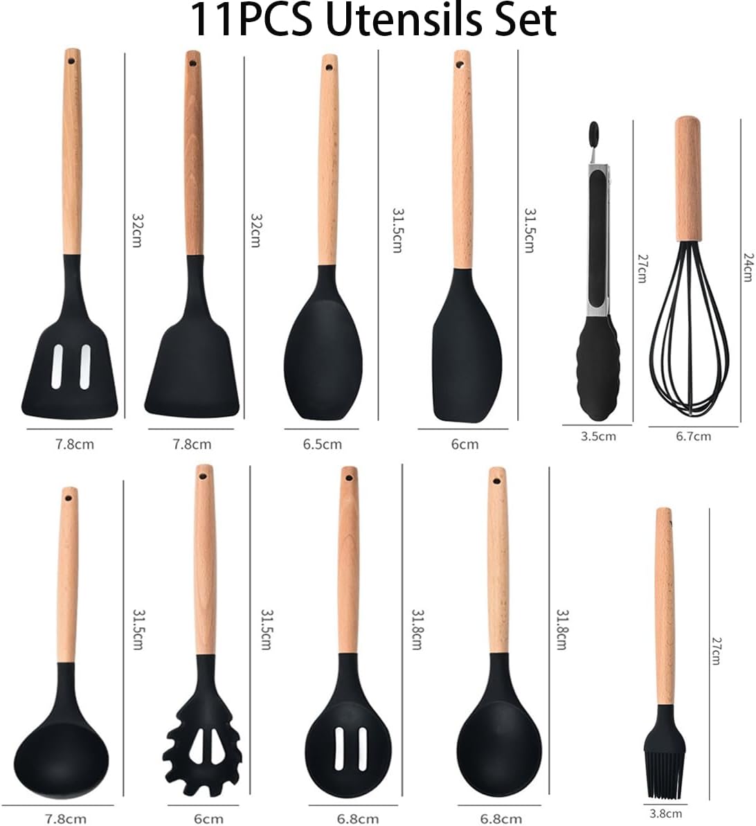 19 piece utensil set