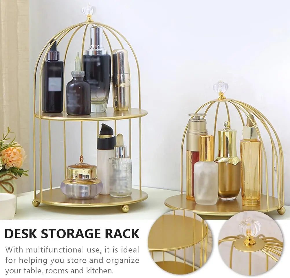 2-Tier Golden Vanity Stand