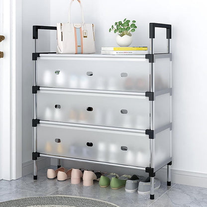 Dust Proof Shoe Organzier Rack - Heavy Duty Storage Stand