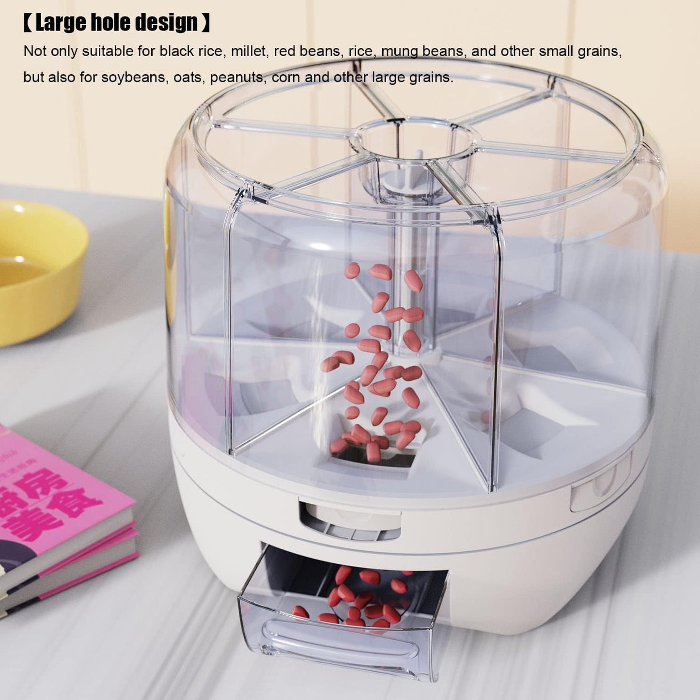 360° Rotating Rice Food Dispenser