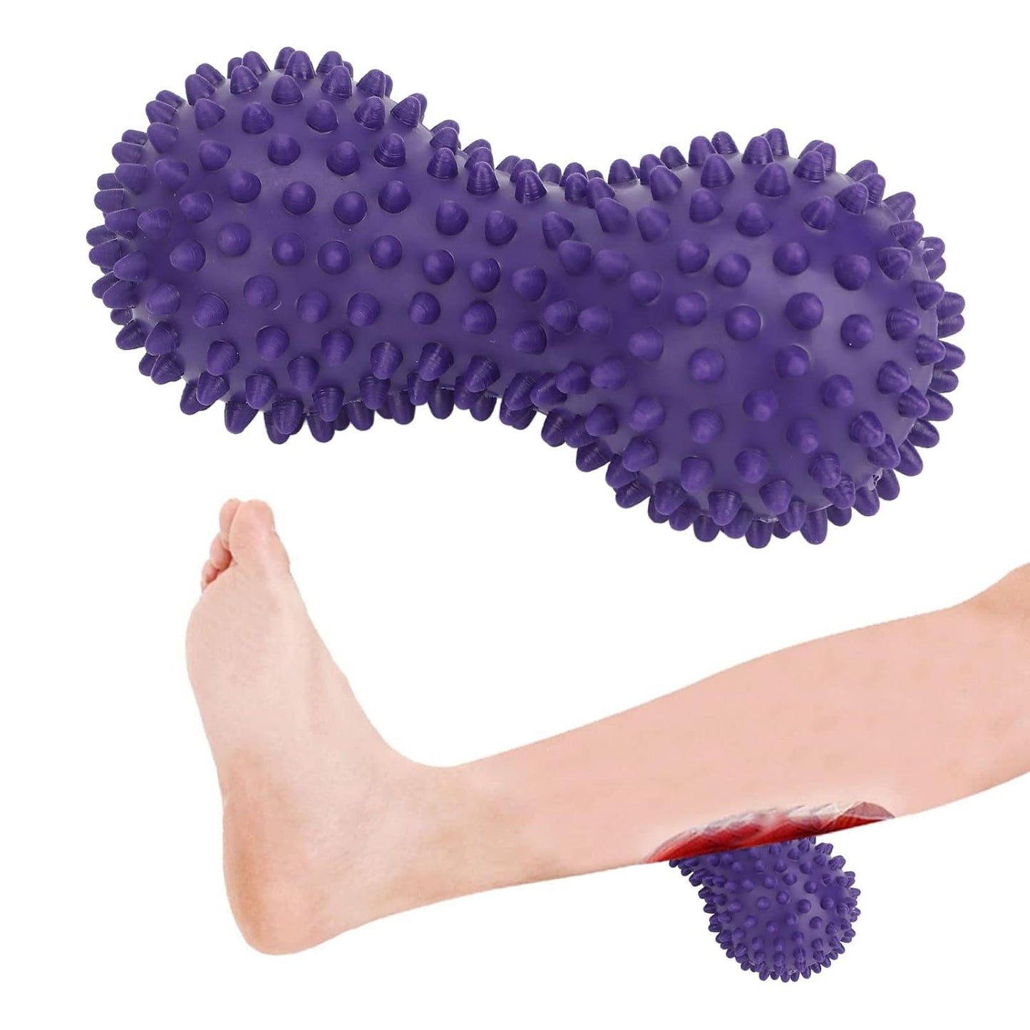 Peanut Massage Roller - Deep Tissue Muscle Pain Relief Back Neck Shoulder Massage Roller