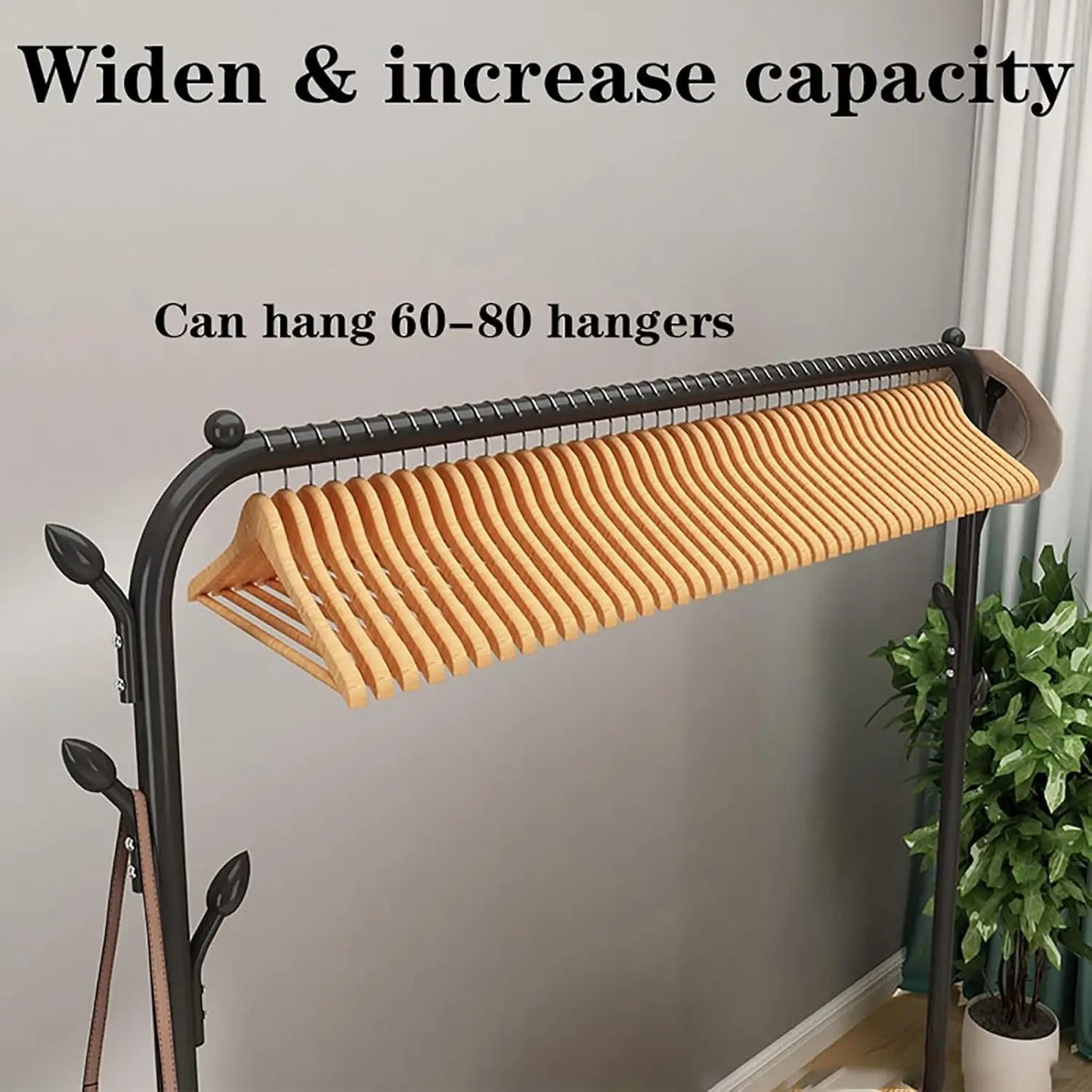 Metal Clothing Rack Double Pole