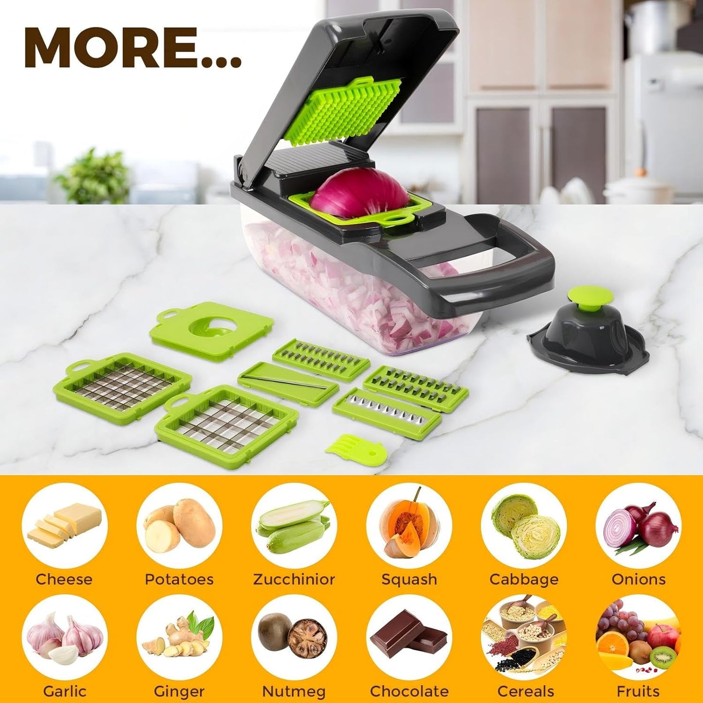 14-in-1 Vegetable Cutter With Container