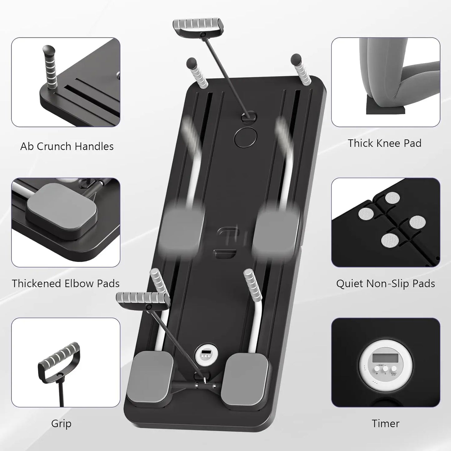 Portable Pilates Reformer Board – Full Body Home Workout Equipment
