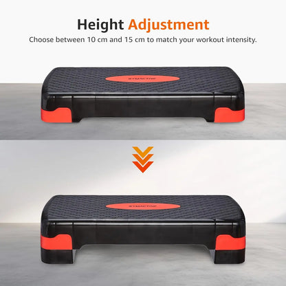 Adjustable Aerobic Stepper – Non-Slip Fitness Step Platform for Home Gym